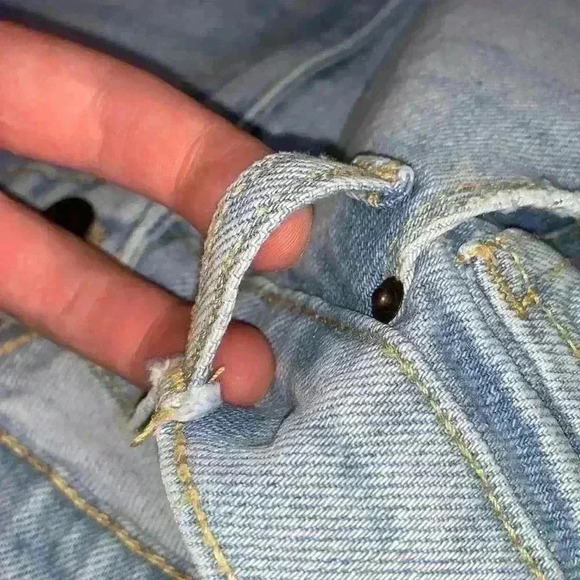 Fashion Nova Light Blue Wash Can’t You Relax Straight Leg Denim Jeans Size 3 - Picture 9 of 17